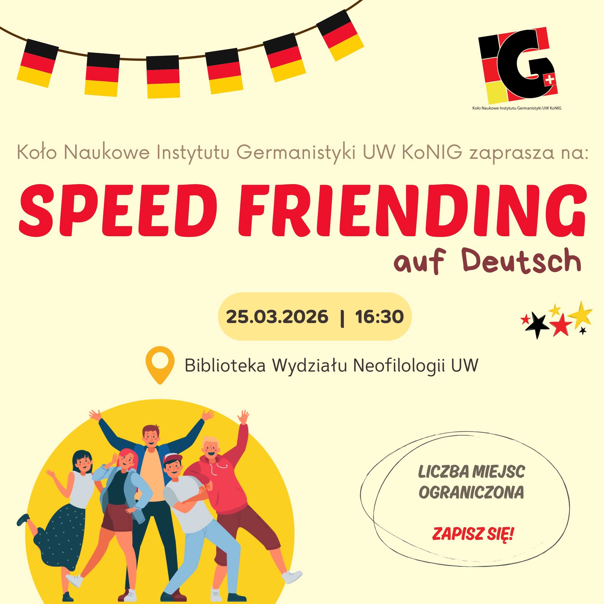 Speed Friending auf Deutsch